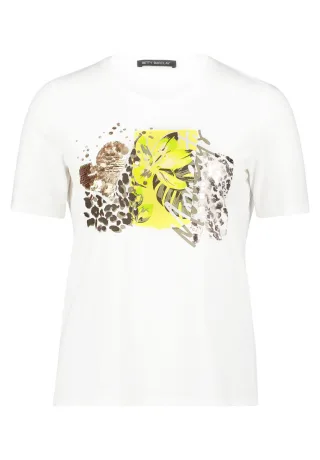 Betty Barclay - T-Shirt mit grafischem Frontprint weiß - Gr. - 40