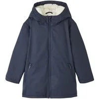 vertbaudet Regenjacke Jungen Regenjacke mit Kapuze & Teddyfleece-Futter