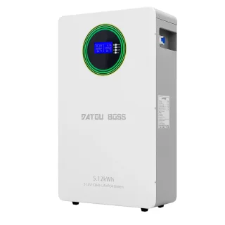 [EU Direct] DATOUBOSS 48V 100Ah LiFePO4 Wall-Mounted Battery, 5.12kWh 3000+ Cycle A Grade Cells, 100A BMS, LCD Display F
