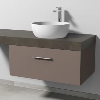 Sanipa Waschtischunterbau mit Auszug 2morrow (G3323) 340x800x520 Taupe-Matt, G33231T G33231T