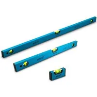 Bituxx Wasserwaage Aluminium mit Magneten Set 10cm / 60cm / 100cm, (Spar-Set, MS-19474)