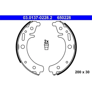 ATE Bremsbackensatz hinten Trabant 1.1 P