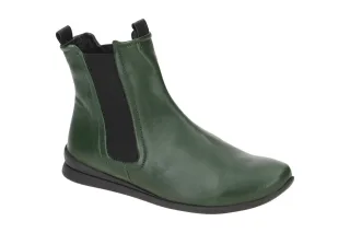 Think 477 Damen Stiefeletten Gr?n Echtleder Komfort Fu?bett