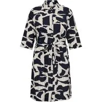 ONLY CARMAKOMA Sommerkleid CARMISIA LIFE 3/4 BLK SHIRT DRESS WVN