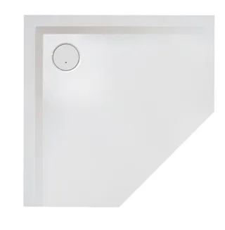 Hoesch Duschwanne Muna Fünfeck 900x900x30 mit Antirutsch 4219.010
