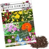 HappySeed Blumensamen Blumensamen Balkonkasten Mischung - Farbenfroher Blumen Mix, Blumen