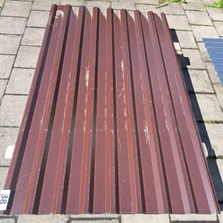 Trapezblech 20/138 | Dach | 6 Stück | 1,90 m Länge | Schokoladenbraun ( RAL 8017 )