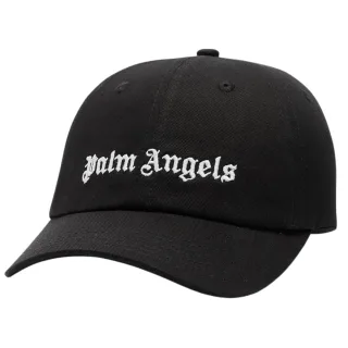 Palm Angels Logo Kappe schwarz