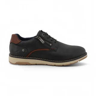 Mustang Herren dunkelgraue Kunstleder-Freizeitschuhe für den Außenbereich – M0031004