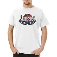Urban Backwoods Print-Shirt Croatia Football Magic Ball Herren T-Shirt Kroatien Kroatisch (1-tlg) Kroatische Fahne Croatian Fußball