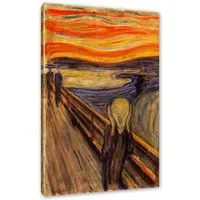 Pixxprint Leinwandbild Edvard Munch - Der Schrei I, Edvard Munch - Der Schrei I (1 St), Leinwandbild fertig bespannt, inkl. Zackenaufhänger