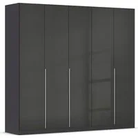 OTTO home Drehtürenschrank Kleiderschrank Schrank Garderobe AGORDO Schlafzimmer (in zwei Griff-Farben, Breiten 91-405 cm, Dekor- oder Hochglanzfront) durchdachte Innenausstattung, in 8 Breiten und 2 Höhen MADE IN GERMANY