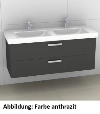 Artiqua 414 Waschtischunterschrank für Subway 2.0 7175D1 Oxid Hellgrau quer, 414-WU2L-V76-7183-721 414-WU2L-V76-7183-721