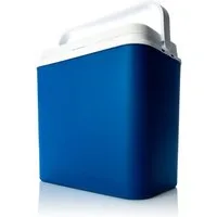 BigDean Thermobehälter Kühlbox 24 Liter blau/weiß bis zu 9 Std. Kühlung Kühltasche, PP-Kunststoff, (Packung, 1-tlg., Kühlbox), bis zu 14h kalt