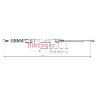 Metzger Handbremsseil Audi A3 Seat Leon Altea Skoda VW Golf