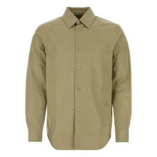 Burberry Equestrian Knight-Motiv Button-Down-Hemd Hunter Green Casual Shirt