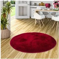 Snapstyle Hochflor-Teppich Hochflor Shaggy Teppich Feeling Mix Rund, Rund, Höhe: 48 mm