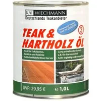 Kai Wiechmann Teakholzöl Hochwertiges Teaköl als Yachtöl mit UV-Schutz, Hartholzöl für Gartenmöbel und Terrassendielen