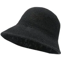 Zaewry Sonnenhut Fischerhut Anglerhut Sonnenhut Sommerhut Sonnenhut für Damen Faltbarer Strandhut,elastische Strickmütze