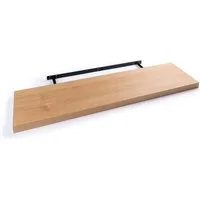 Home4You Wandboard MIKI, B 100 x H 23,5 cm, Wildeichedekor, MDF, PVC, 1-tlg., 1 Ablagefläche