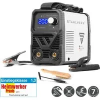 STAHLWERK Inverterschweißgerät ARC 200 MD Elektrodenschweißgerät 200 A MMA E Hand Lift TIG, Packung}, 5-tlg., Einzelgerät, MIG MAG Schweißzubehör AK15/MB15 AK14/MB14 Verschleißteile