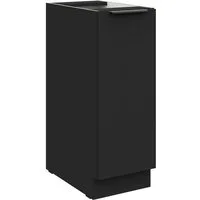 Küchen-Preisbombe Unterschrank Schrankauszug 30 cm Küche SIENA Schwarz Küchenzeile Küchenblock