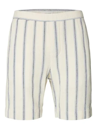 selected men - SLHREGCAL SHORTS Egret - Gr. - L