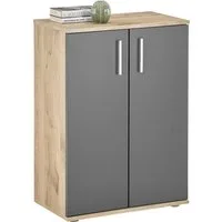HBZ Kommode BC-Drift-2, Mehrzweckschrank Stellmaß BxHxT 60x84x35 cm (1 St), Schrank mit 2 Türen und 1 Einlegeboden