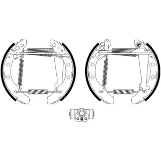 Hella Bremsbacken Audi 100 90 Coupe VW Passat Santana