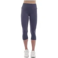 F&K-Mode Caprileggings Damen Capri 3/4 Leggings hoher Bund Taschen hoher Bund