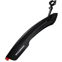 ROCKBROS Schutzblech DNB8001 (Einzelartikel, 1x Schutzblech mit integriertem Rücklicht), Integriertes LED-Rücklicht, flexibel, werkzeuglose Montage