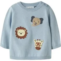 Name It Strickpullover NBMHAPS LS KNIT Baumwolle, regular fit