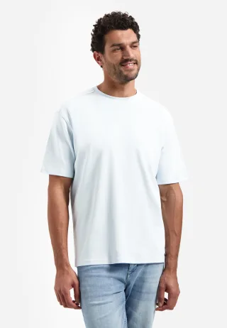 No Excess - T-Shirt Crewneck Solid Heavy Interlock sky - Gr. - XL