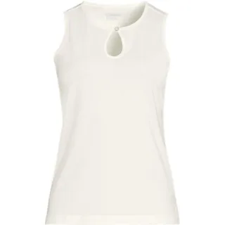 Supima-Top mit Keyhole-Ausschnitt für Damen, Damen, size: regular, Orange, Baumwolle, by Lands' End