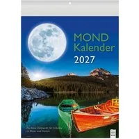 BRUNNEN Kunstkalender Mondkalender 2027, 1 Seite = 1 Monat