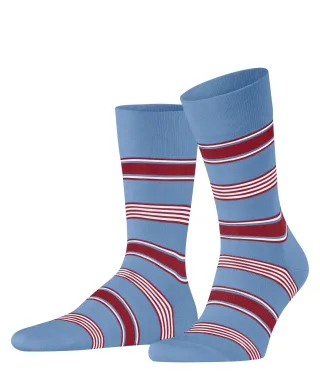 FALKE - FALKE Marina Stripe Herren cornflower blue - Gr. - 43.5