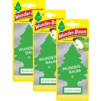 Wunder-Baum Luftreiniger Apfel 3er Duftbäumchen Wunderbaum 3 Set Lufterfrischer Green Apple