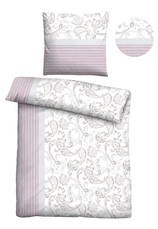 Castell - Markenbettwäsche Bettwäsche "0351110" 2 Stk. Poly-Cotton, wohlig warm, pflegeleicht, atmungsaktiv, Reißverschluss