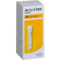 Roche Lanzetten Accu-Chek Softclix Lanzetten Blutzucker 0,4mm, 28,00G, Spar-Set, Silikonbeschichtung für hautschonende Injektionen, 25 tlg., Präzise Lanzetten für Blutzuckermessungen