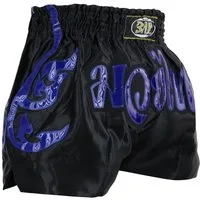 BAY-Sports Sporthose Muay Thai Kick Hose Shorts Thaiboxhose Thaiboxen MMA kurz Kickboxen (traditional und aufwendig verarbeitet, Laser Cut Serie) Laser Cut Serie