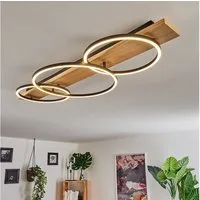 hofstein Deckenleuchte Holz LED Decken Lampen Flur Strahler Wohn Schlaf Zimmer Beleuchtung