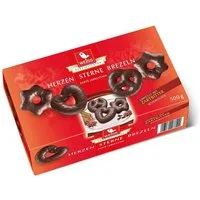 WEISS Süßigkeit, Weiss Lebkuchen Herzen Sterne Brezeln mit Zartbitterschokolade 500g