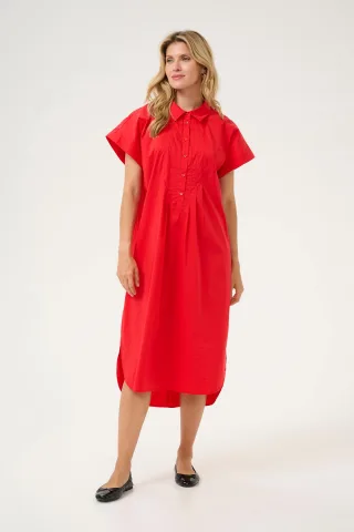 Kleid Oversize fit Fiery Red