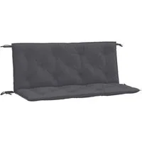 vidaXL Sitzauflage Gartenbank-Auflagen 2 Stk. Anthrazit 120x50x7 cm Oxford-Gewebe, (2 St)
