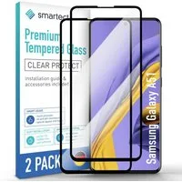 smartect Displayschutzglas 2X Schutzglas Panzerfolie Full Screen für Samsung Galaxy A51 für Samsung Galaxy A51, Set, 2 Stück, 0.3 mm Ultra-klar, 9H Härte, Kratzfest, Stoßfest, Blasenfrei, Oleophob