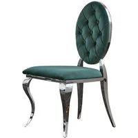 KAWOLA Esszimmerstuhl LINDA, Stuhl Barock Velvet verschiedene Farben