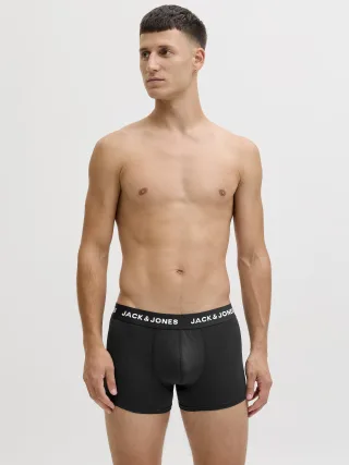 JACK&JONES - JACBASE MICROFIBER TRUNKS 3-PACK NOOS Black - Gr. - L