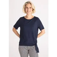FRANK WALDER T-Shirt mit Bindebanddetail