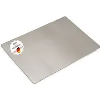 Feuerfest 123 GmbH Schneidebrett Schneidebrett aus Edelstahl mini 24x16cm, Edelstahl, (Made in Germany), Ideal für die Küche zum schneiden von Fisch, Fleisch & Gemüse
