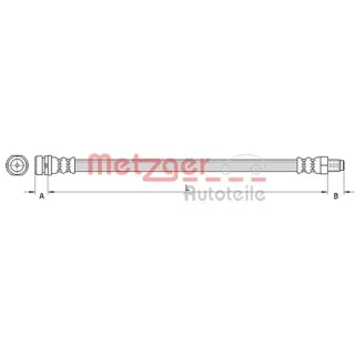 Metzger Bremsschlauch hinten Ford Kuga 1